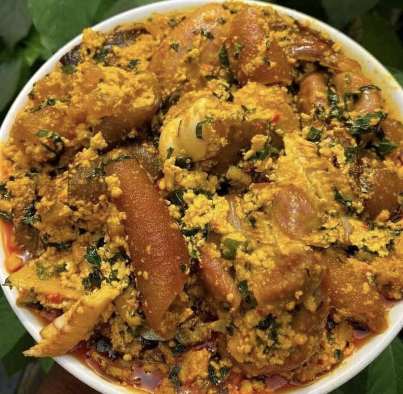 Rich egusi stew